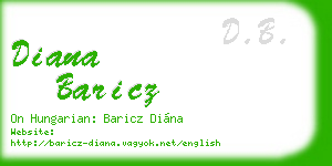 diana baricz business card